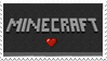 minecraft logo and heart