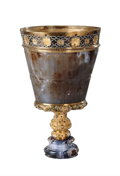 brown and gold chalice